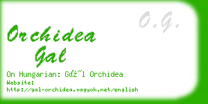 orchidea gal business card